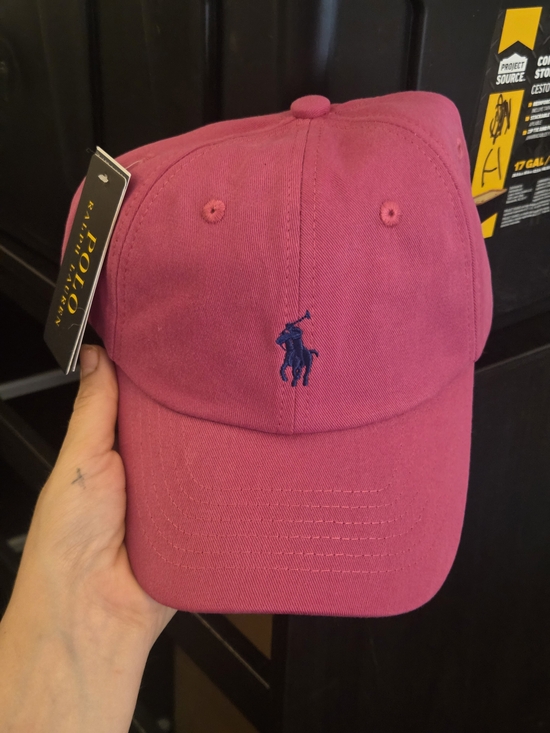 Polo Ralph Lauren Classic Polo Pony Cap - Fuschia with Navy Logo